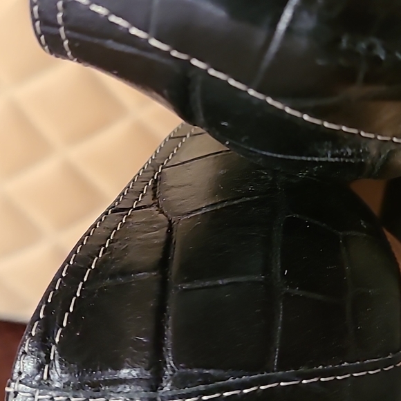 Just Cavalli sandals size 41.5 black printed leather metal logo accessories - Picture 7 of 13